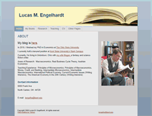 Tablet Screenshot of lucasmengelhardt.com